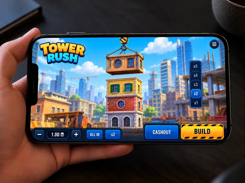 Tower Rush op een smartphone